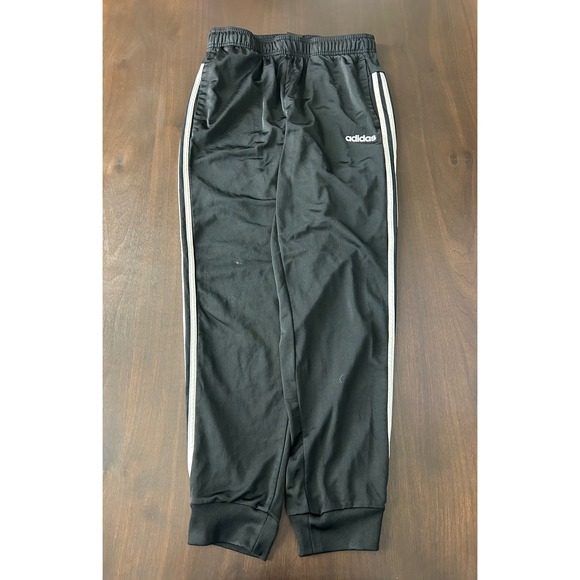 adidas Other - Adidas Mens Essentials 3-Stripe Tapered Track Pants Black White Size Medium